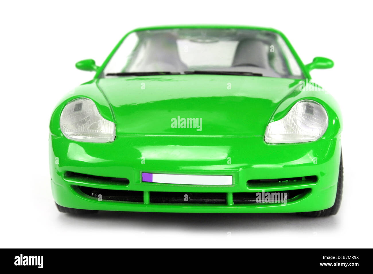 Car view from the front isolated on white Stock Photo Alamy