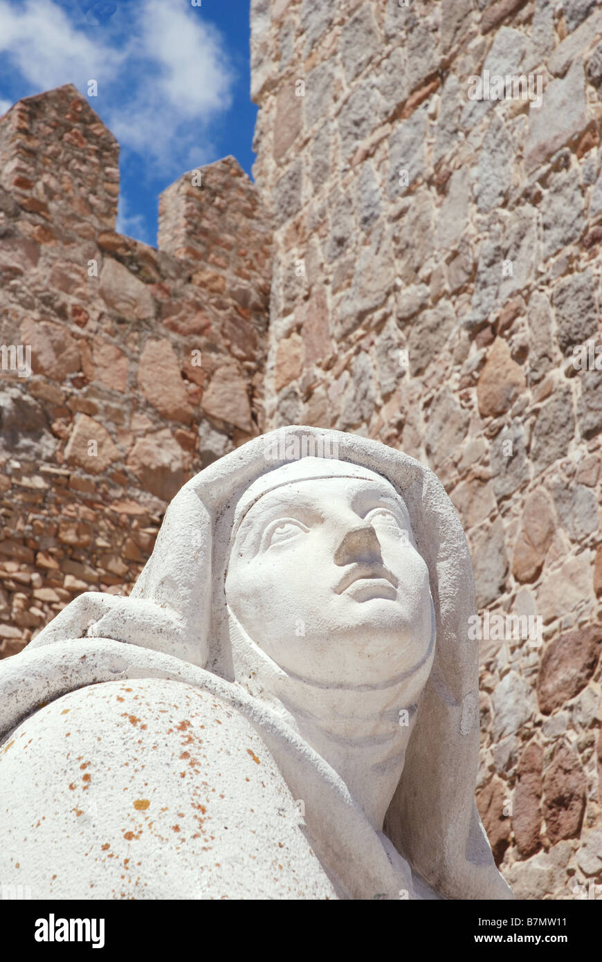 Detail of the sculpture of Santa Teresa de Jesus. Avila. Castile Leon. Spain. Stock Photo
