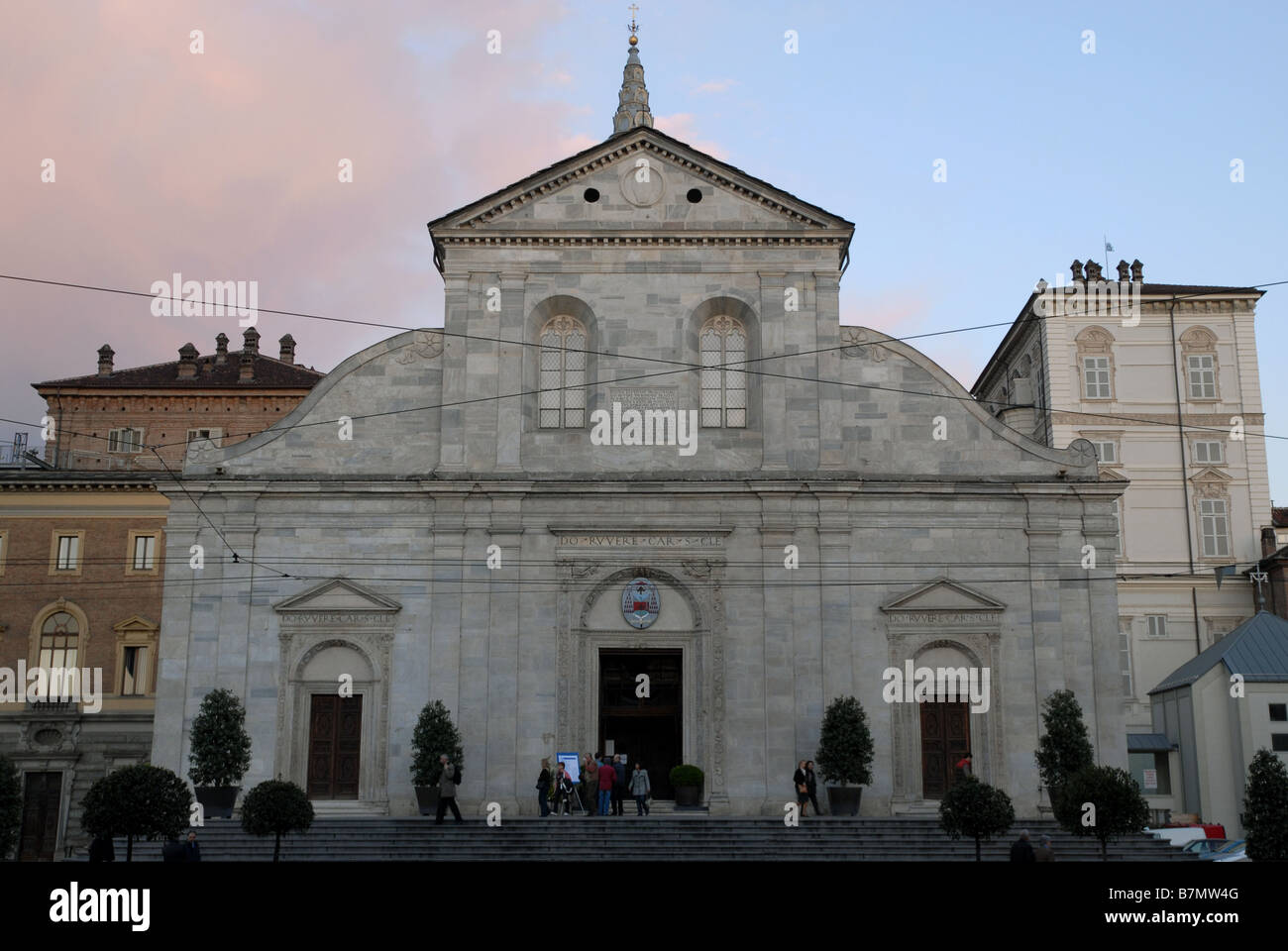 Duomo di San Giovanni, the cathedral and home of the Turin Shroud, Turin, Piedmont, Italy. Stock Photo