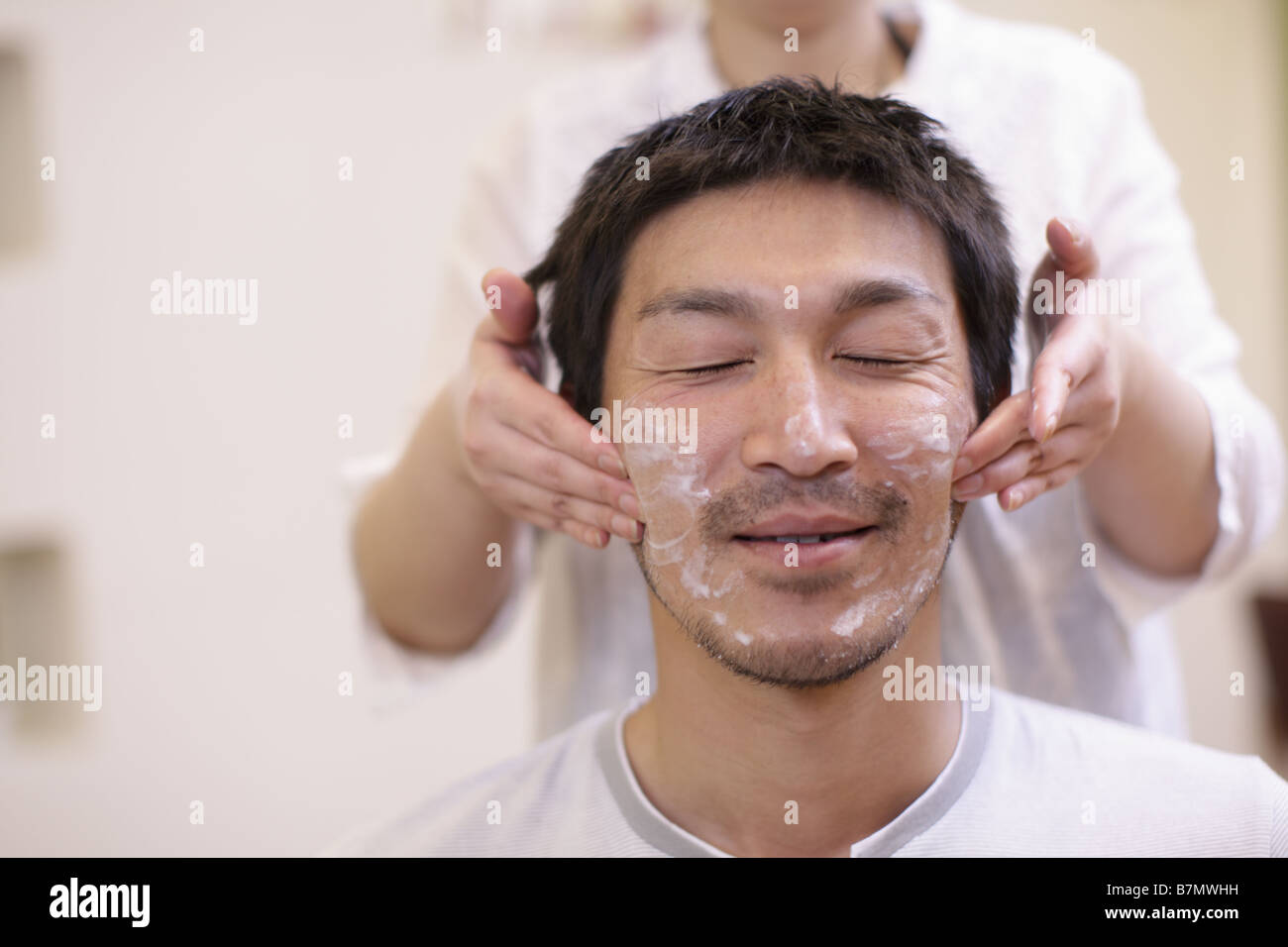 Facial Massage Stock Photo