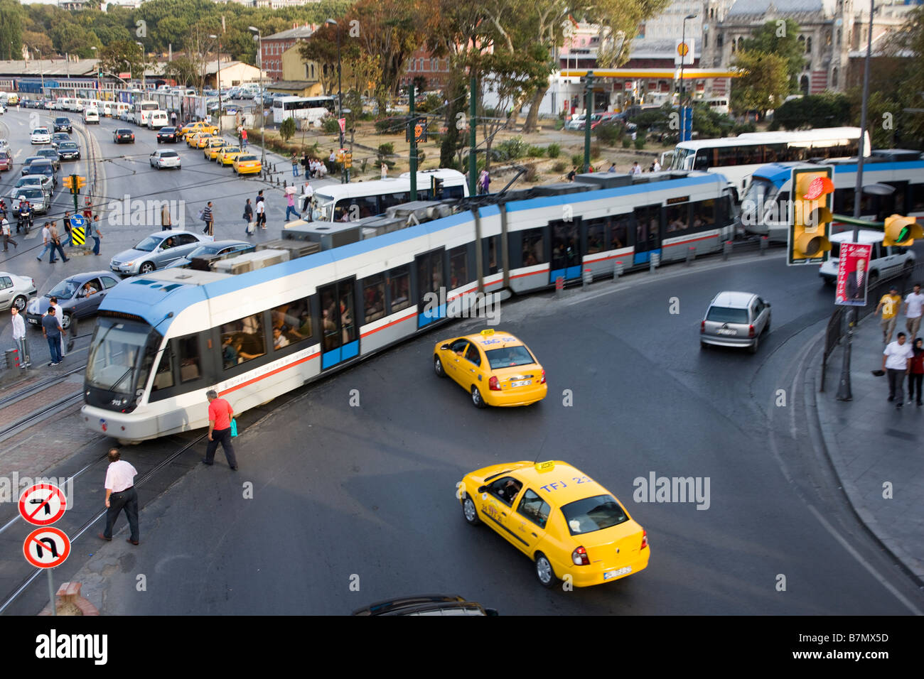 Tramcar Eminonu Istanbul Turkey Stock Photo
