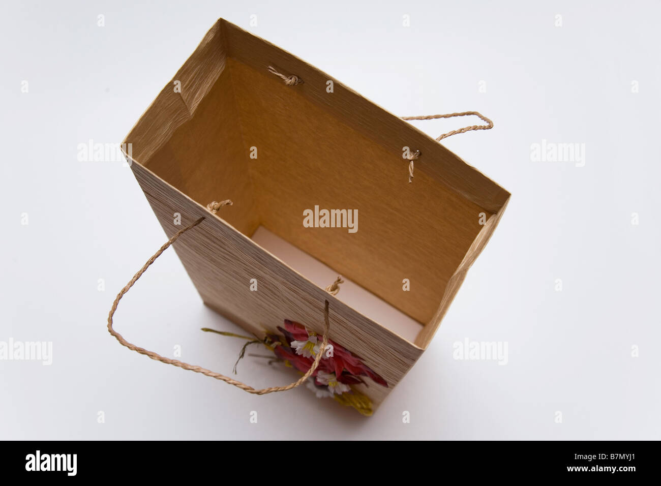 Empty Gift Bag Stock Photo Alamy