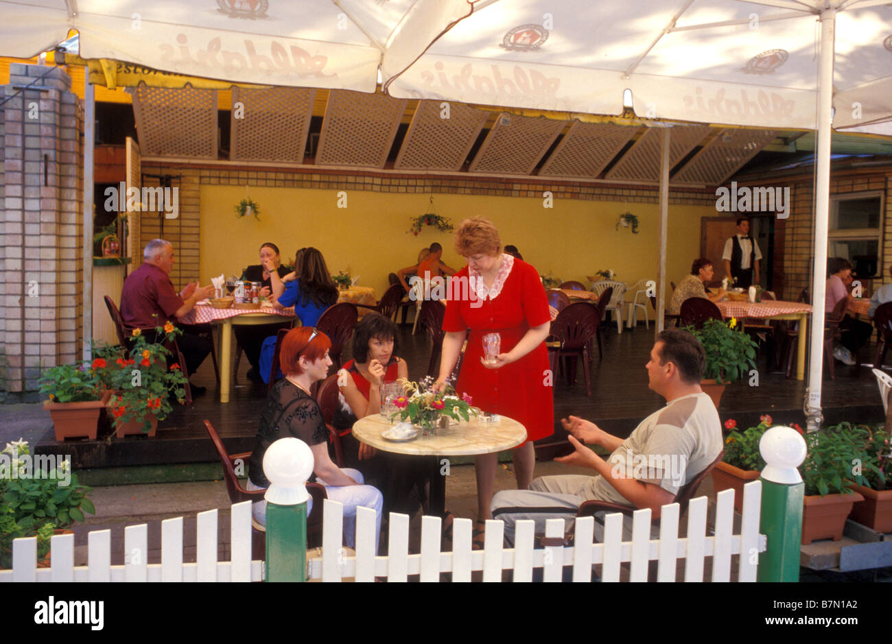 restaurant jomas mall majori beach jurmala riga latvia Stock Photo