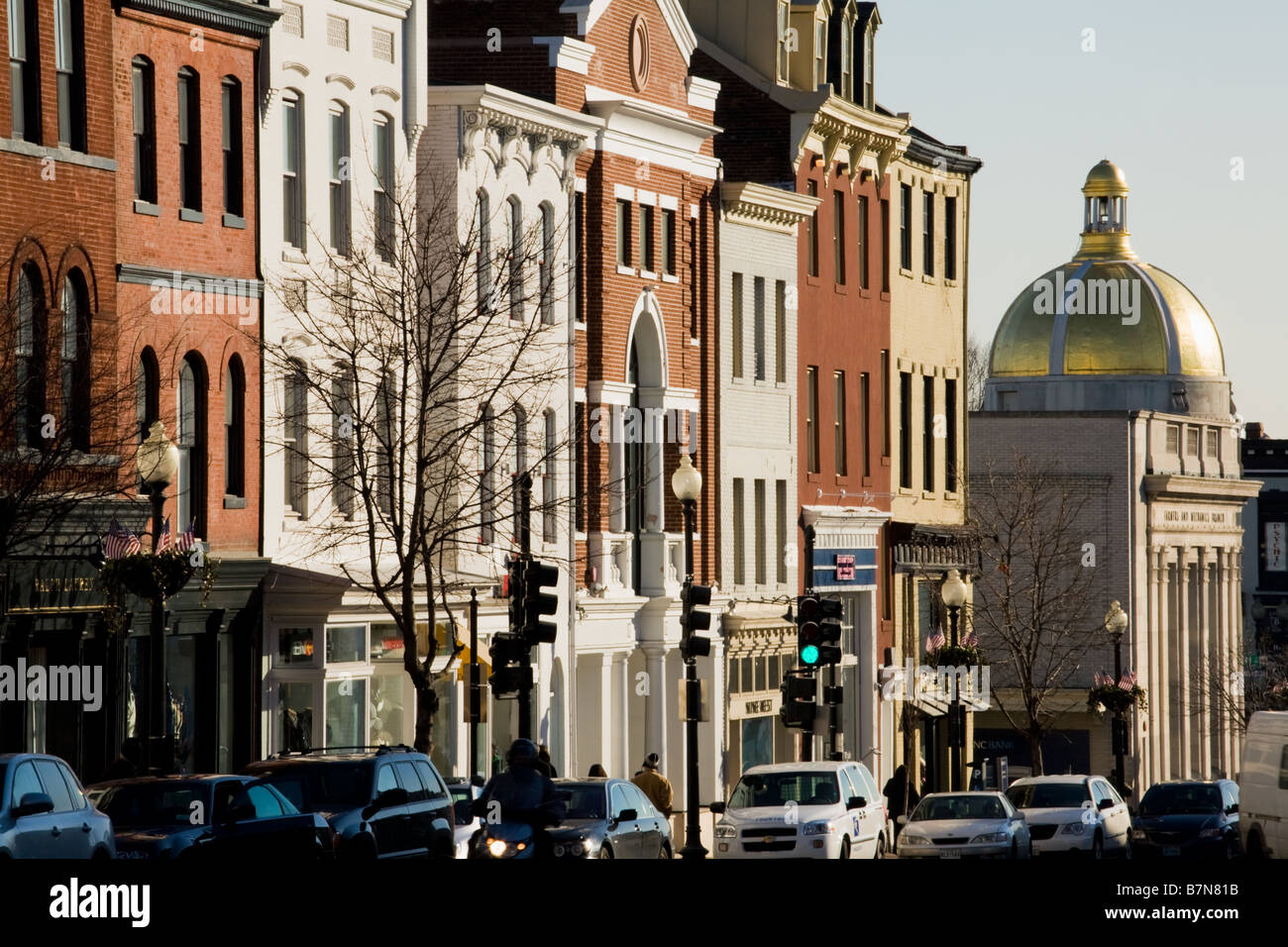 Wisconsin Avenue Washington D.C Stock Photo Alamy