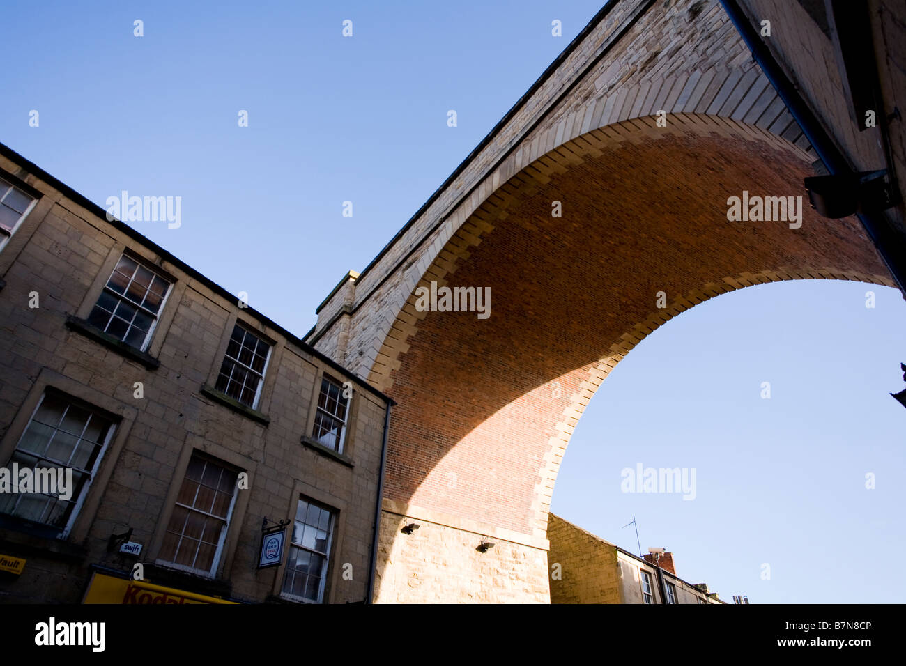Mansfield Railway Viaduct, Nottinghamshire. Stock Photo