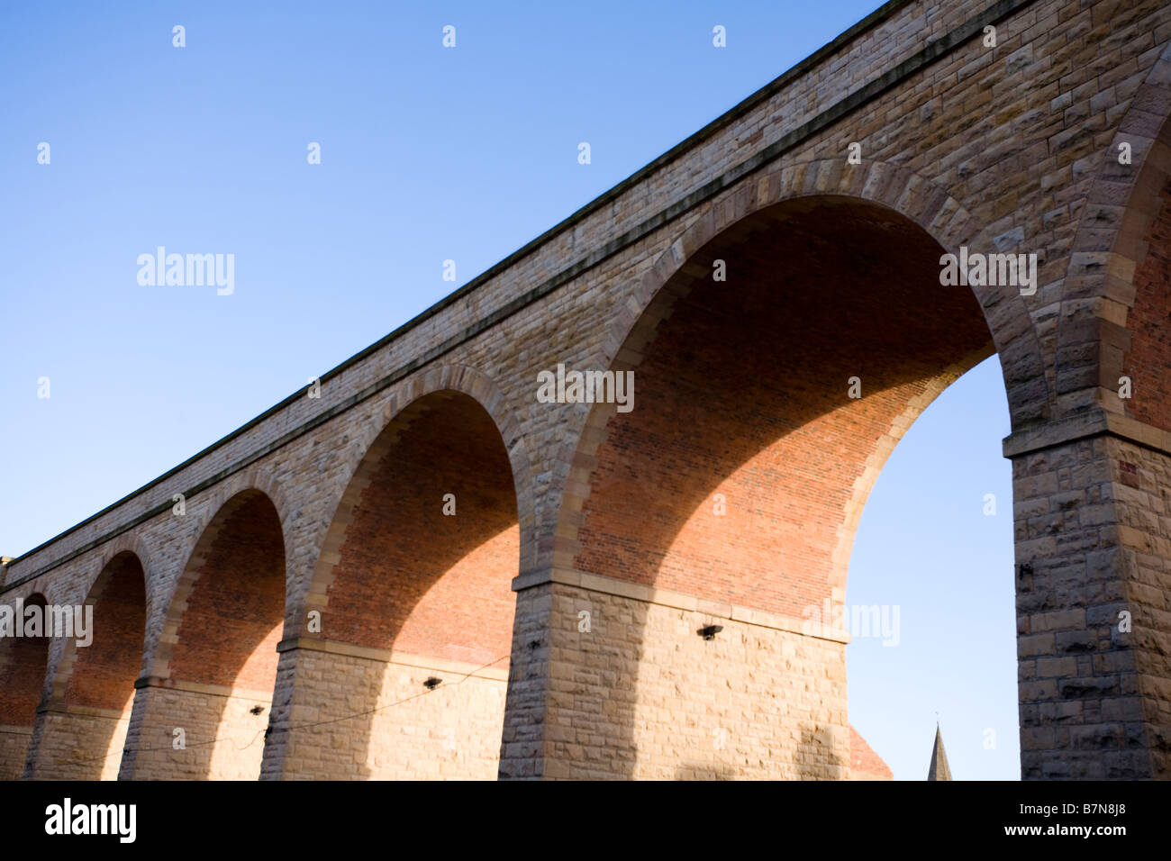 Mansfield Railway Viaduct, Nottinghamshire. Stock Photo