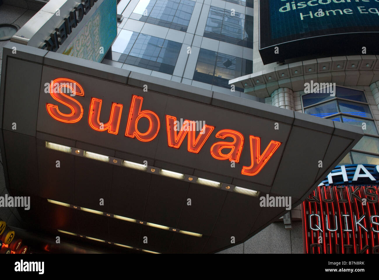 Subway neon sign hires stock photography and images Alamy