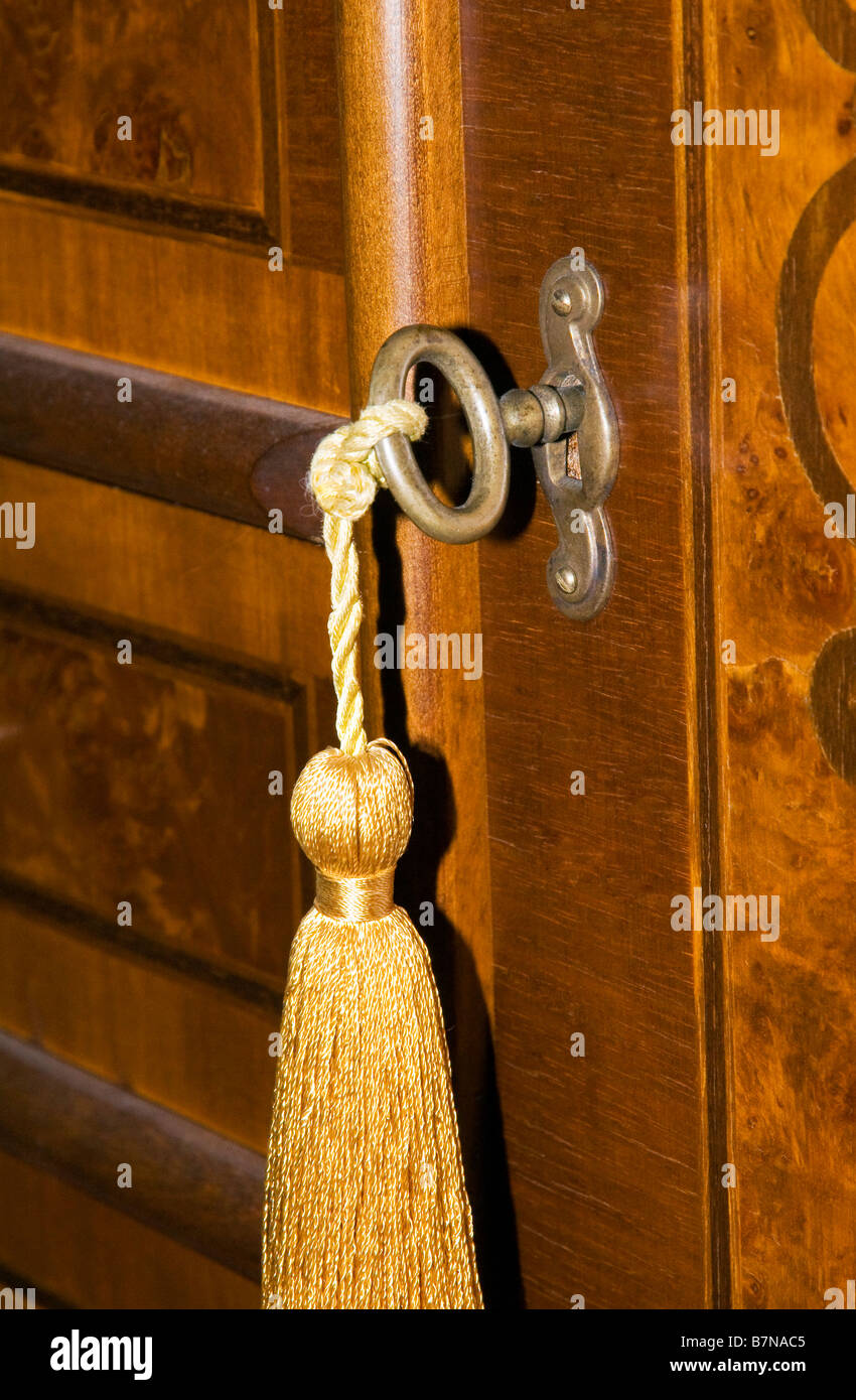 Desk Door Lock and Key Stock Photo Alamy