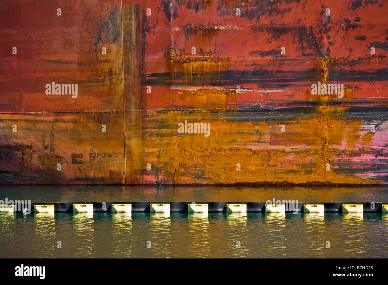 Ship with rust at water line Los Angeles Harbor Los Angeles County ...