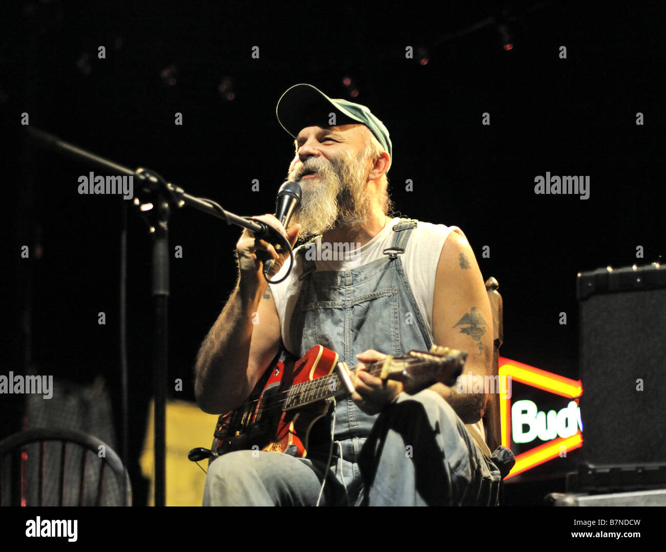 Seasick Steve performing at Wolverhampton, 29th January 2009 Stock Photo