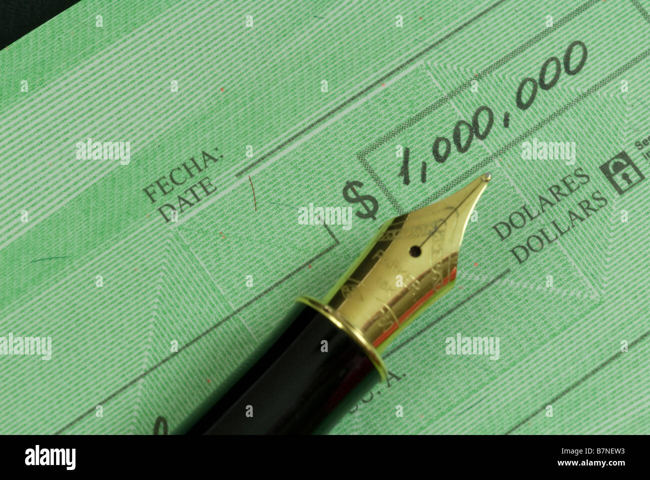 Check One Million Dollars High Resolution Stock Photography and