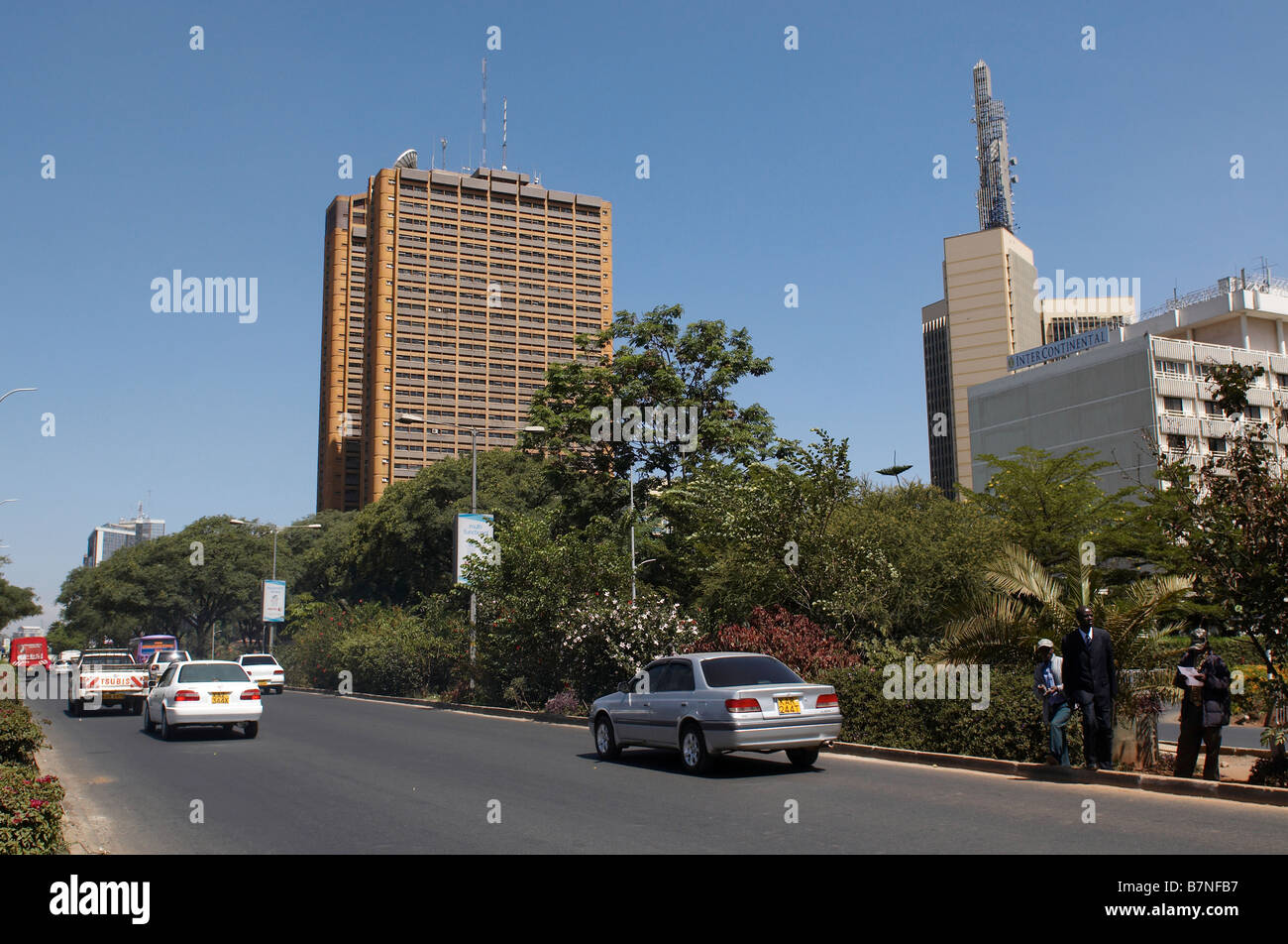 Uhuru highway in Nairobi capital of Kenya Stock Photo Alamy