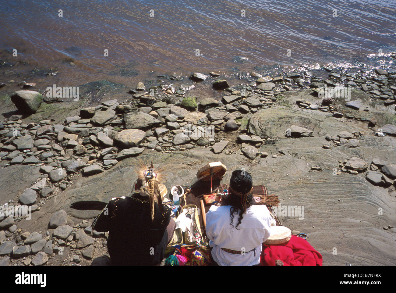 micmac indians praying on shore of Miramichi Bay at Burnt Church