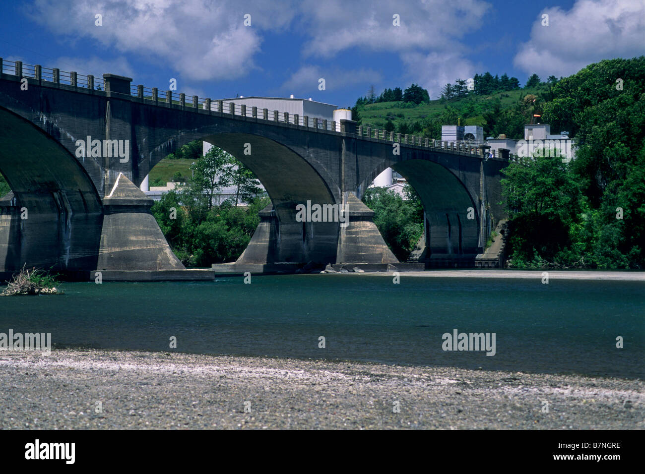 Historic Fernbridge crossing the Eel River near Ferndale Humboldt