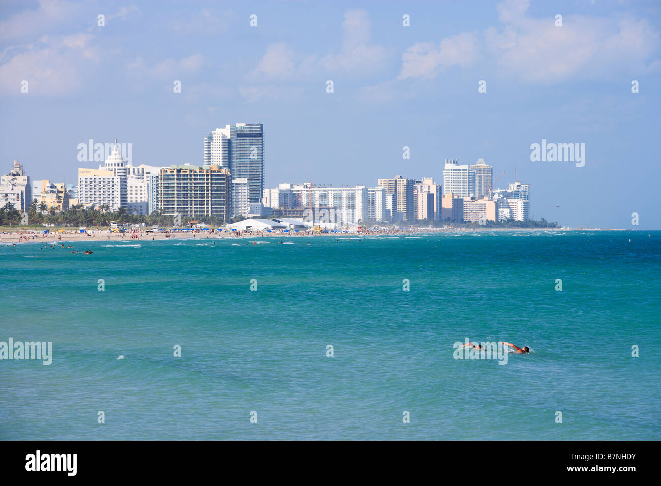 General view of Miami Beach, Florida. Stock Photo