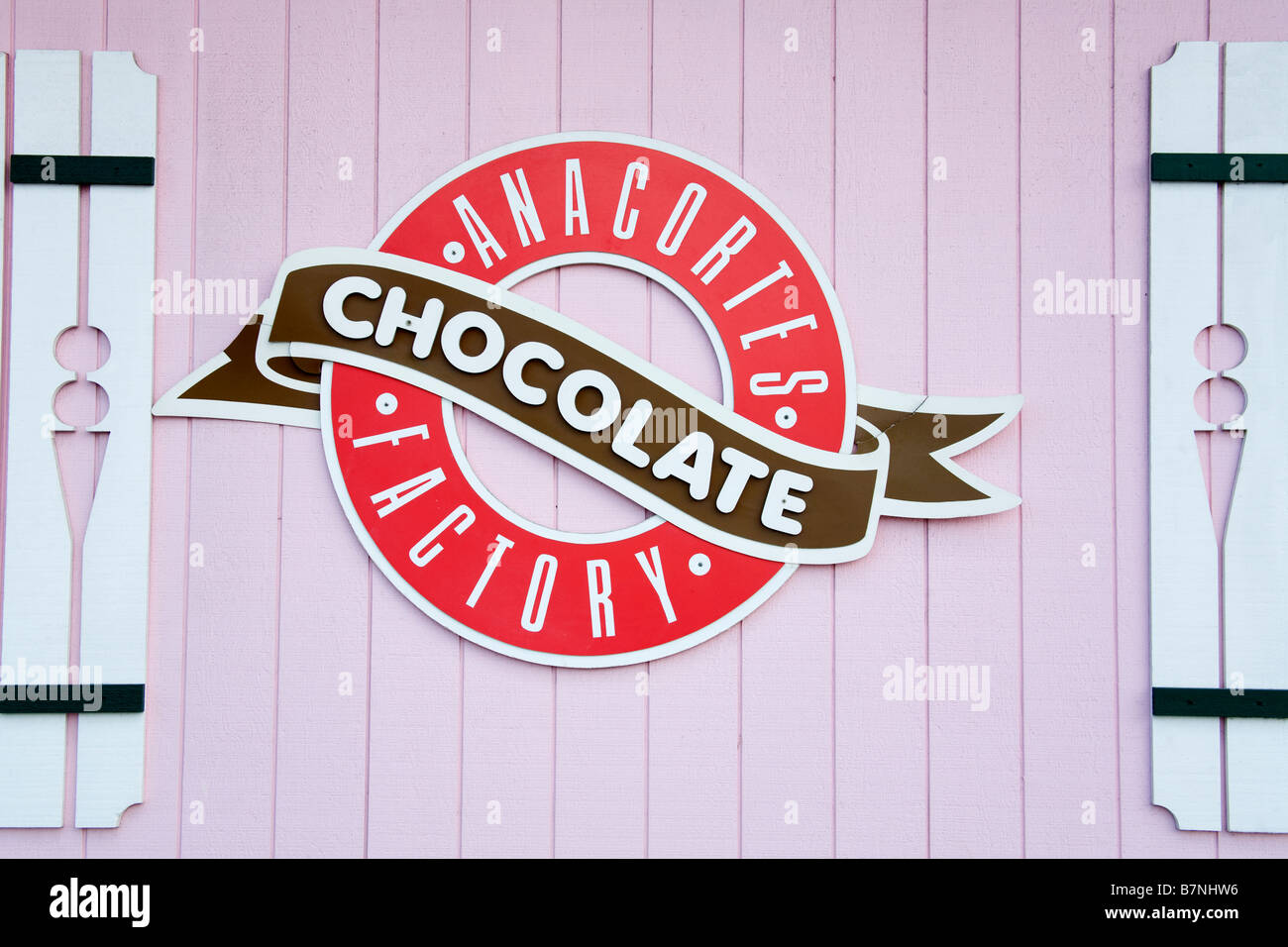 Anacortes Chocolate Factory Washington State USA Stock Photo