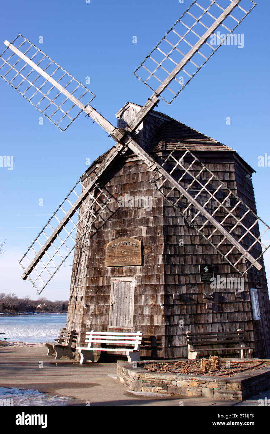 Windmill, Sag Harbor, Long Island, New York Stock Photo Alamy