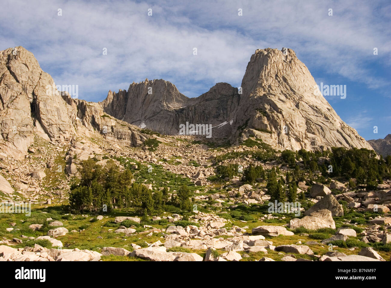 Pingora Peak from camp in Cirque of the Towers Wind River Range Bridger
