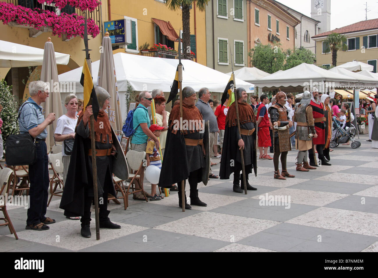 Medieval Festival in Lazise on Lake Garda Stock Photo