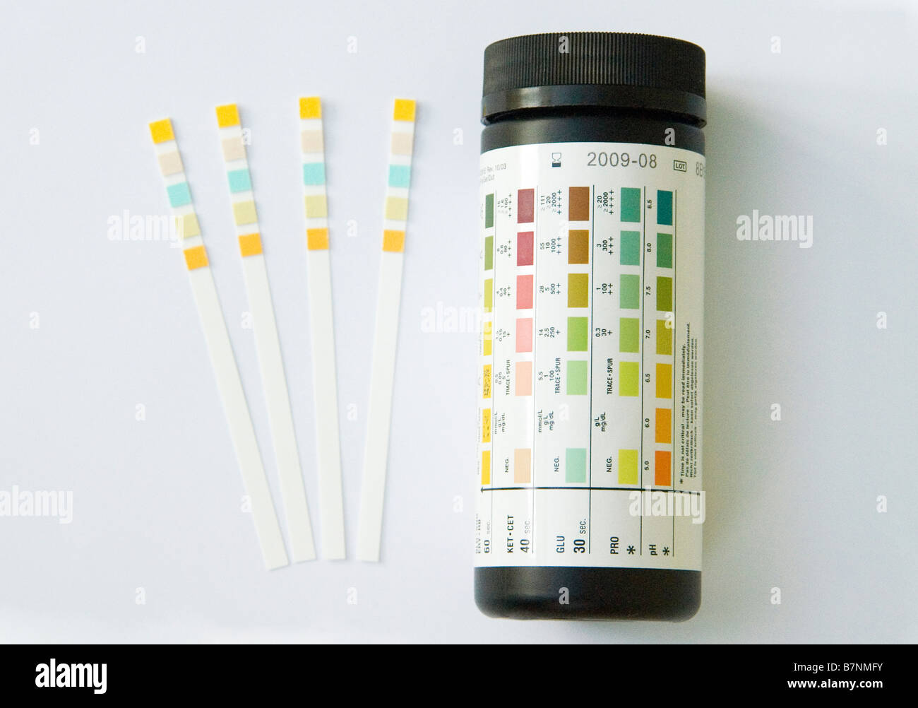 Bayer Labstix urinalysis reagent strips Stock Photo Alamy