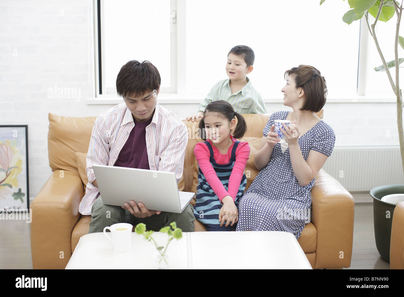 Mother daughter sit table using hi-res stock photography and images - Alamy