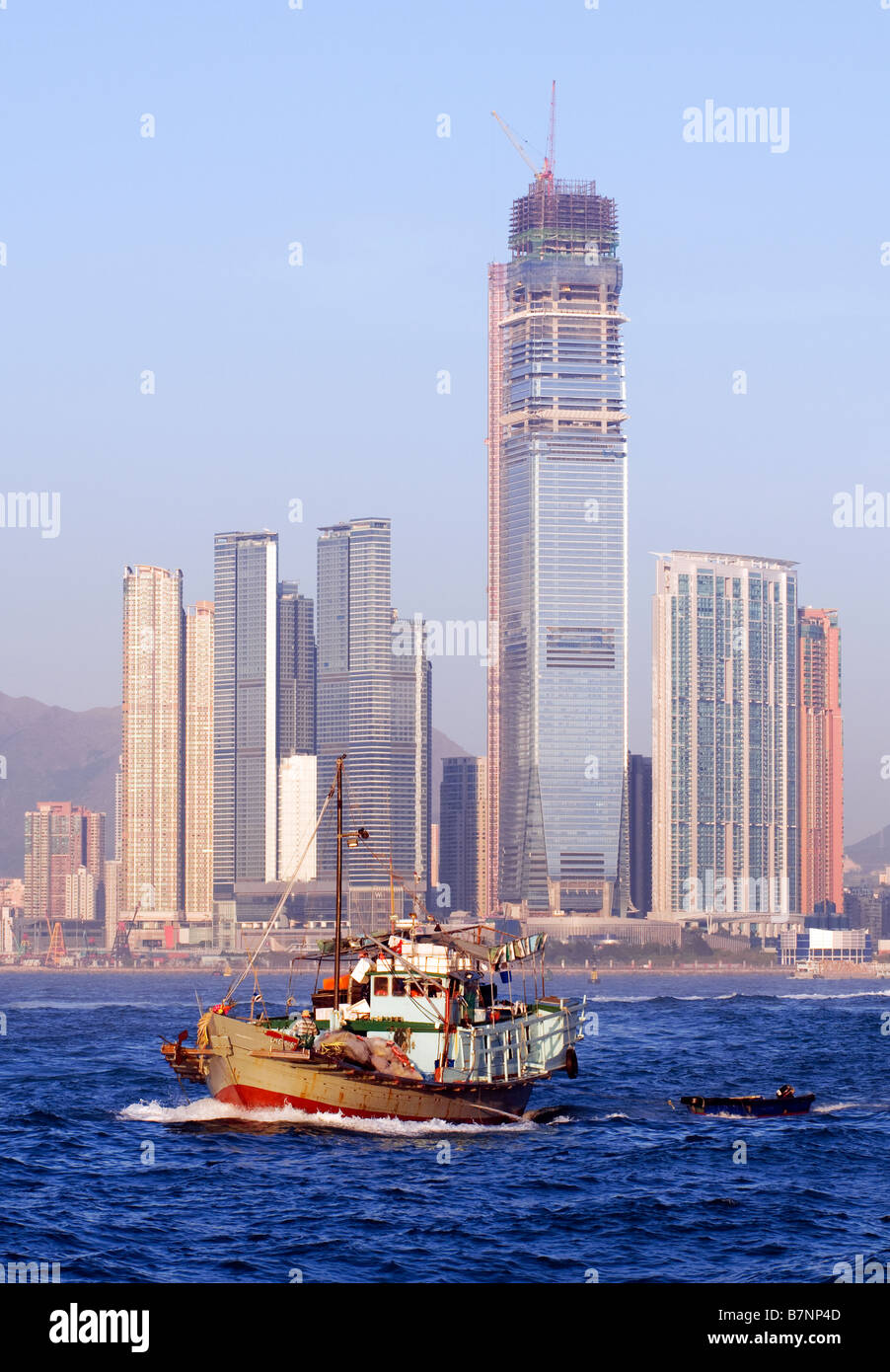 The tallest building under construction in Hong Kong, The International