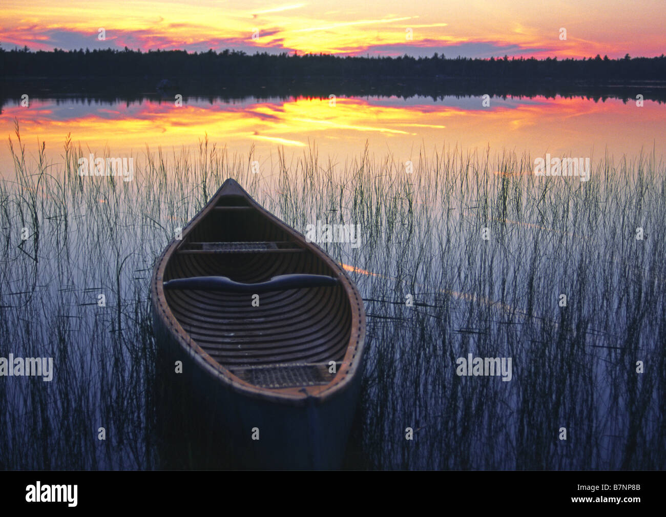 a canadian canoe Stock Photo