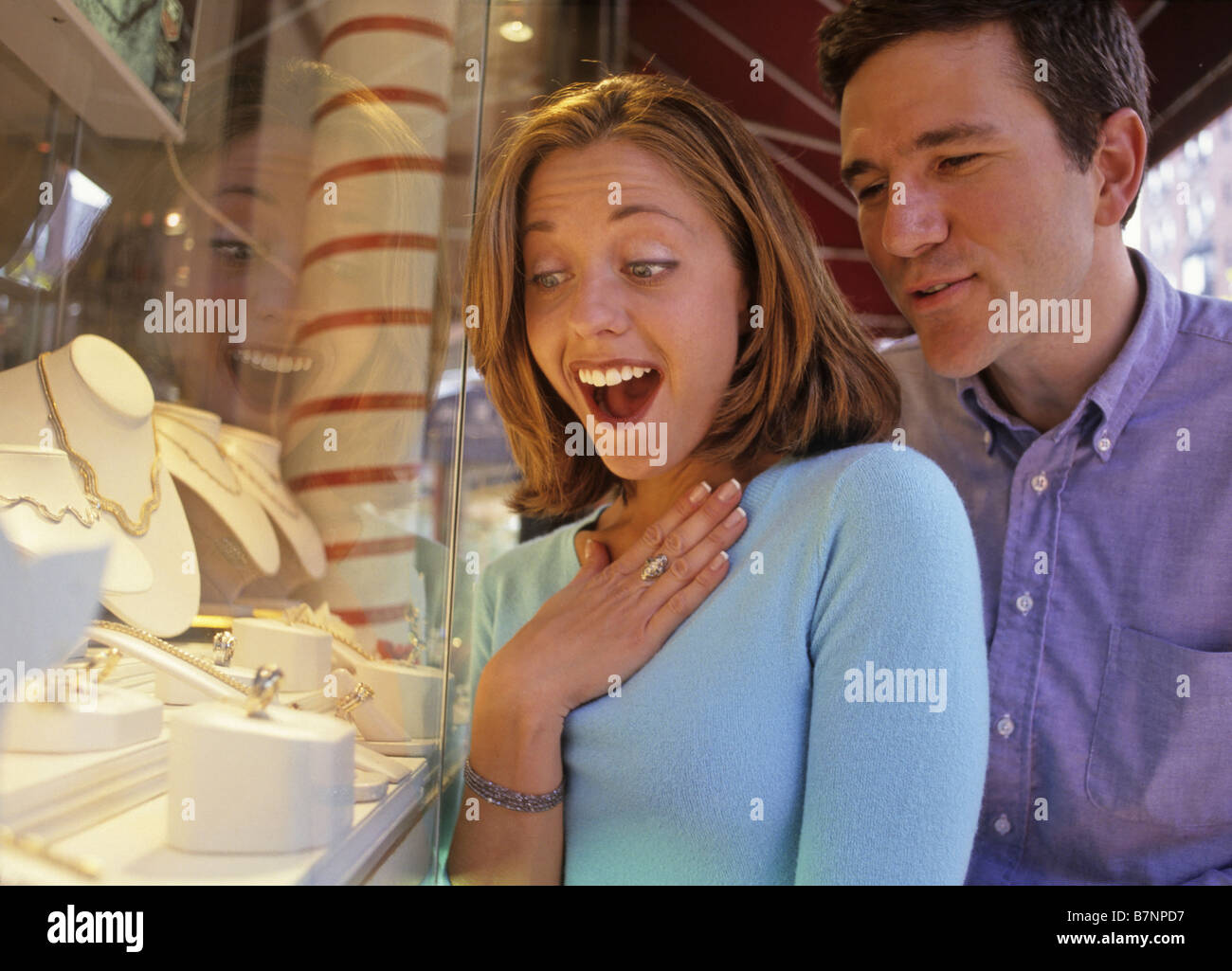 At a jewelry store Stock Photo Alamy