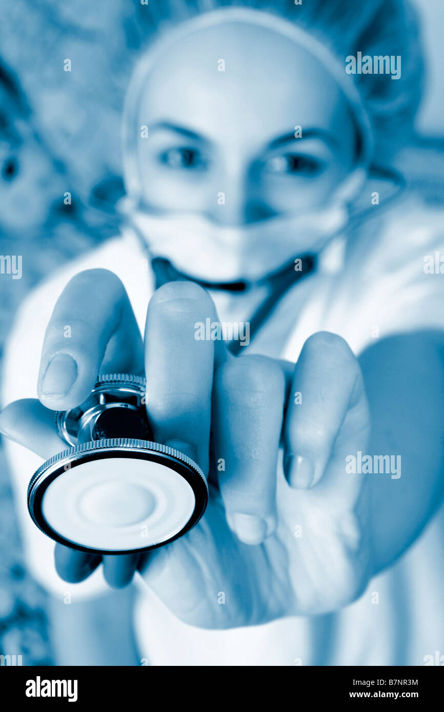 Professional young doctor at work Close up Stock Photo - Alamy