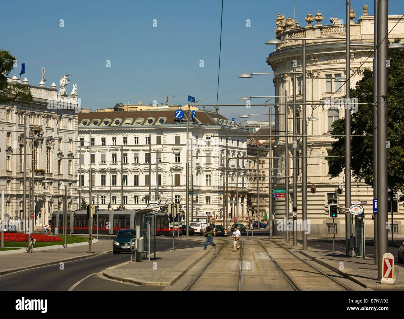 Austria Vienna tramway Stock Photo - Alamy