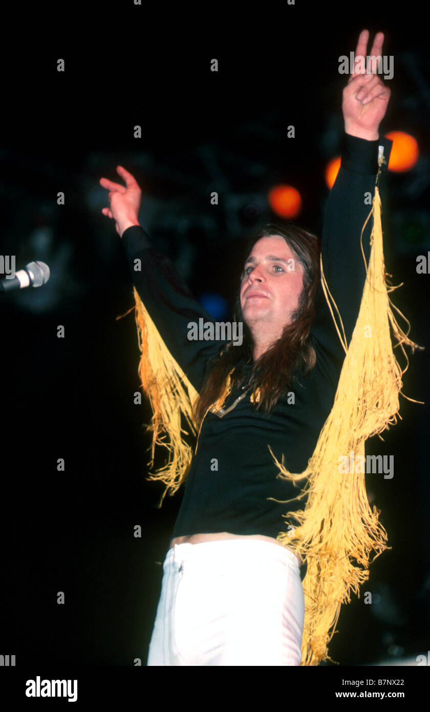 BLACK SABBATH  UK rock group with Ozzy Osbourne about 1980 Stock Photo
