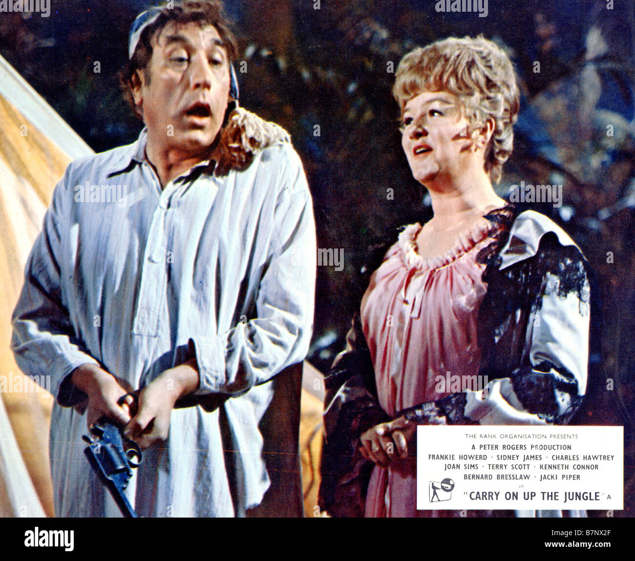 CARRY ON UP THE JUNGLE 1970 Rank/Peter Rogers film with Frankie Howerd and Joan Sims Stock Photo CARRY ON UP THE JUNGLE 1970 Rank/Peter Rogers film with Frankie Howerd and Joan Sims Stock Photo