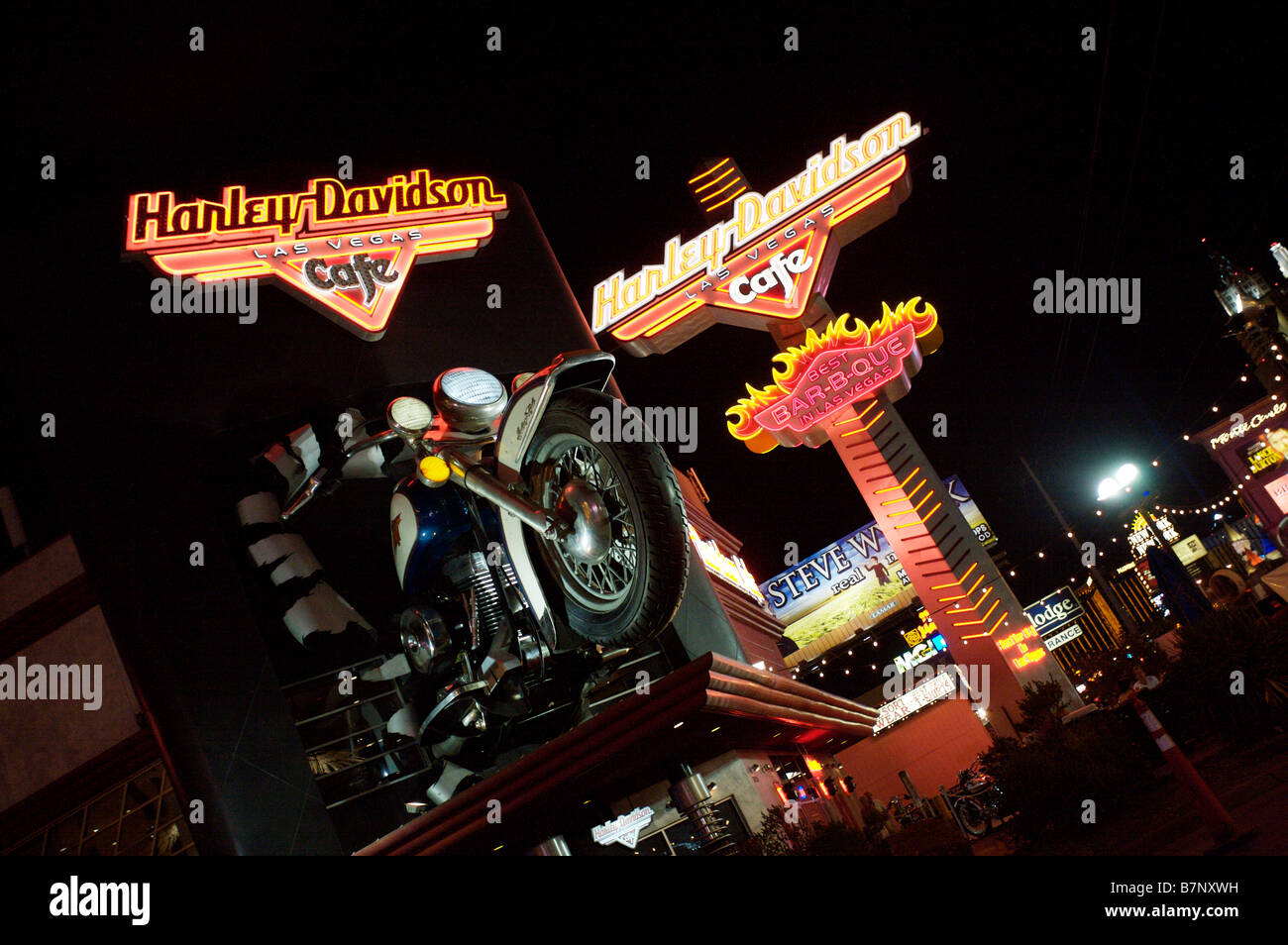 Harley Davidson Restaurant On The Strip Stock Photo Alamy