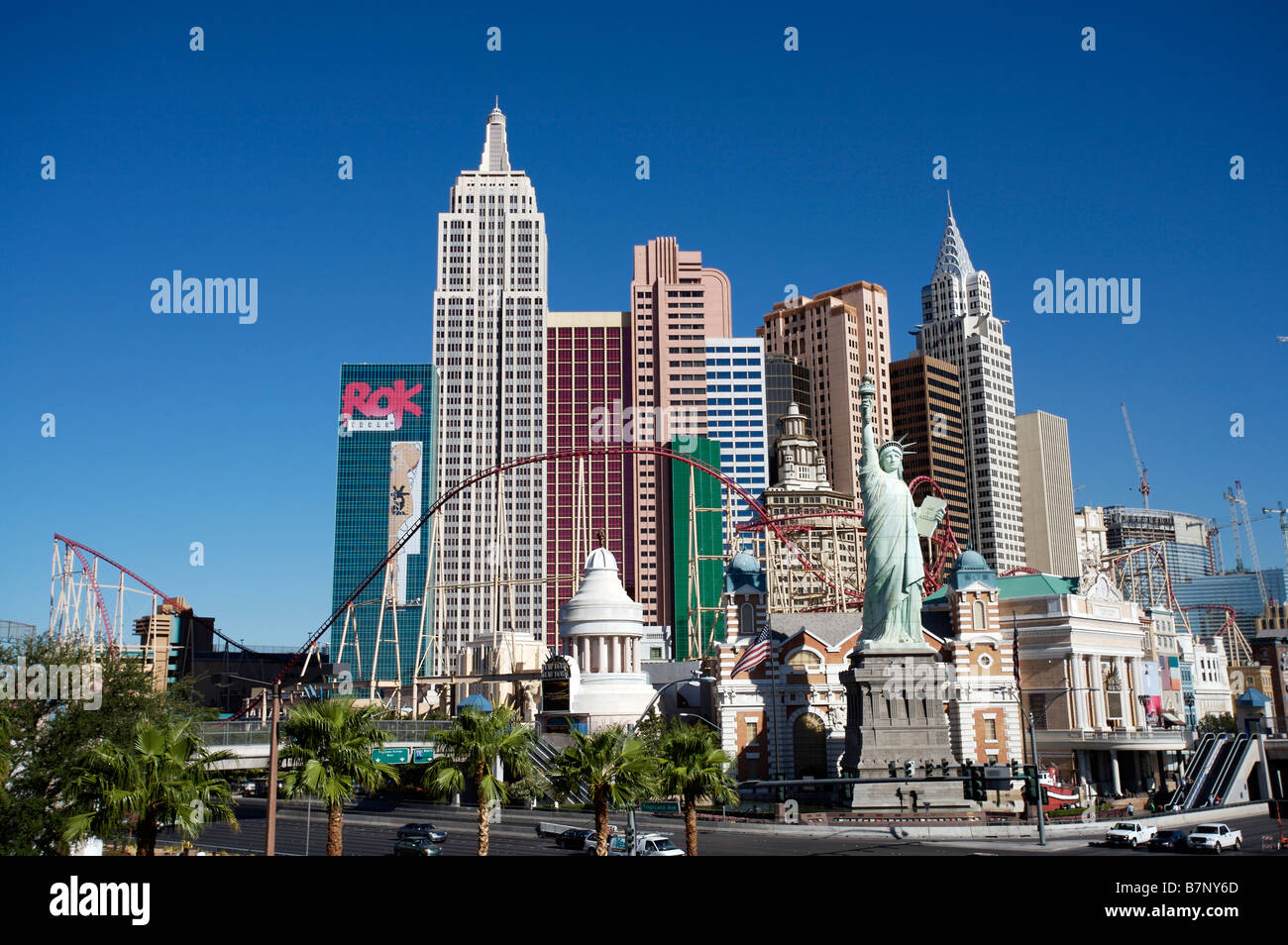 New York New York Hotel Las Vegas Stock Photo