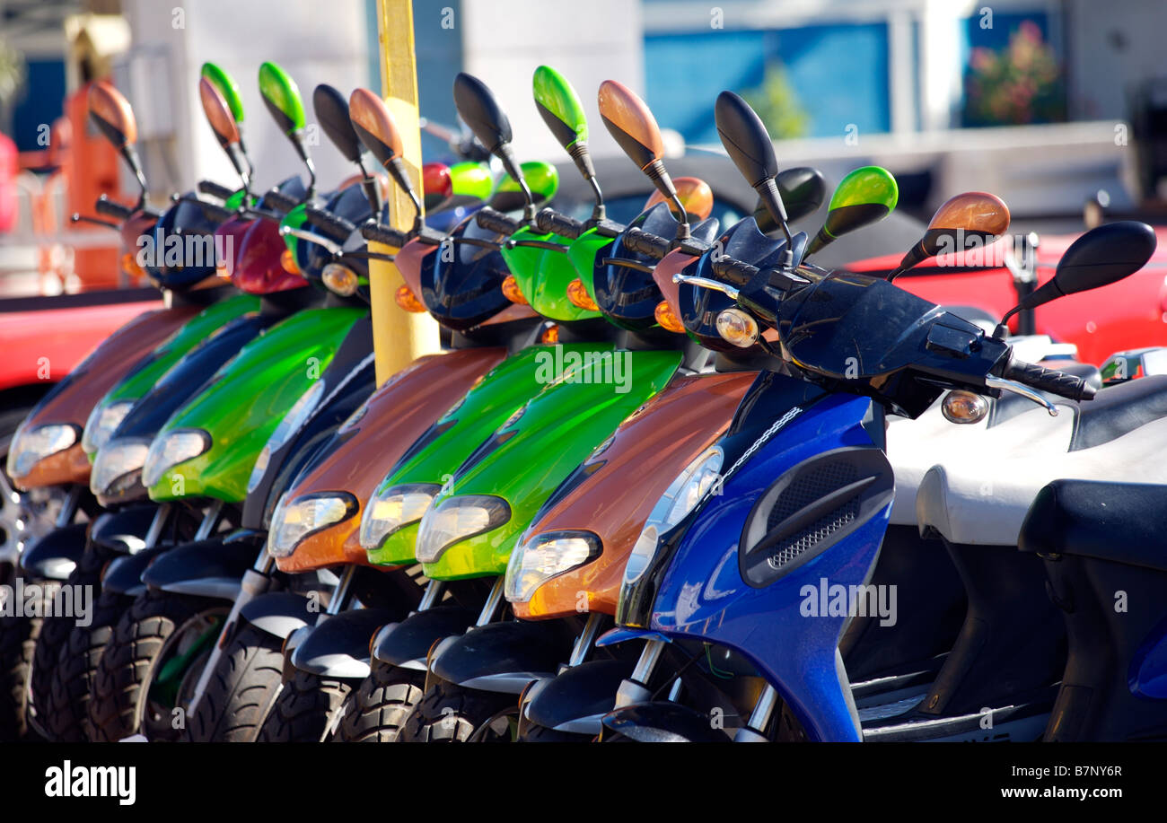 Scooters For Hire Las Vegas Stock Photo Alamy