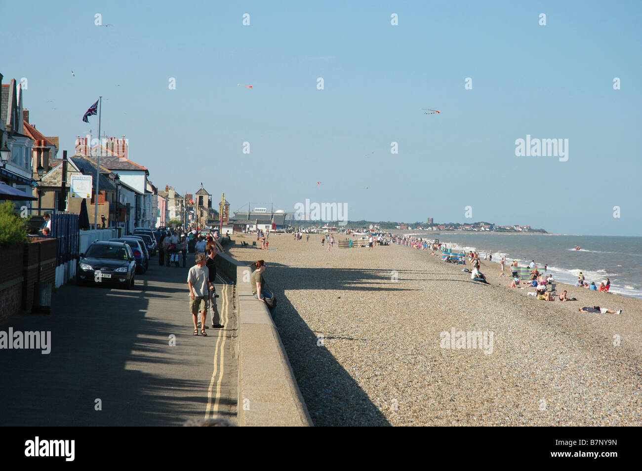 The sea front at Aldeburgh Suffolk England Stock Photo