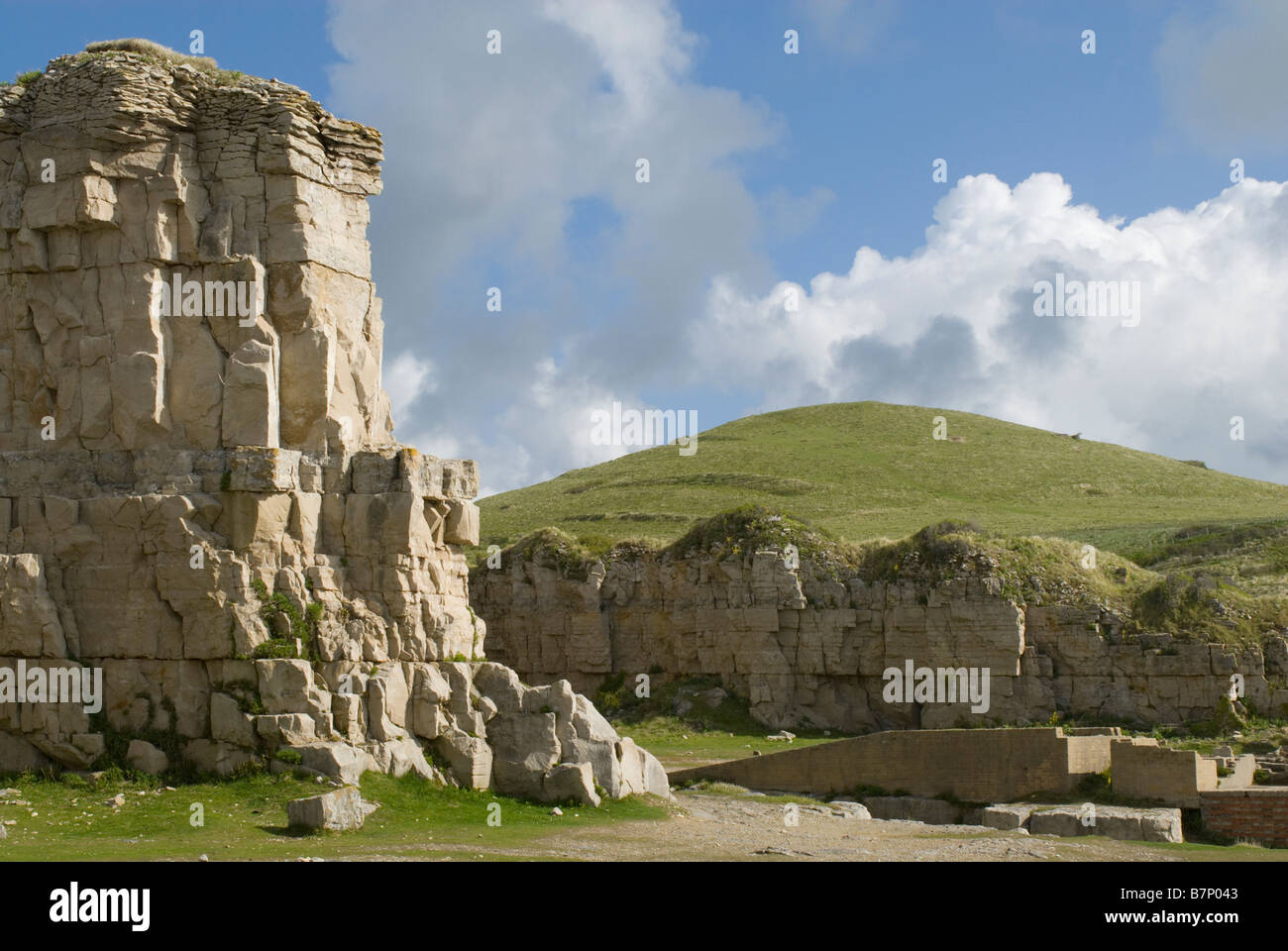 Cliffs at Winspit Quarry in Dorset Stock Photo Alamy