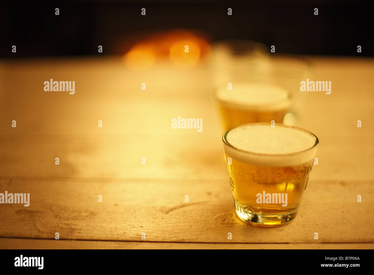 Few glasses of beer Stock Photo