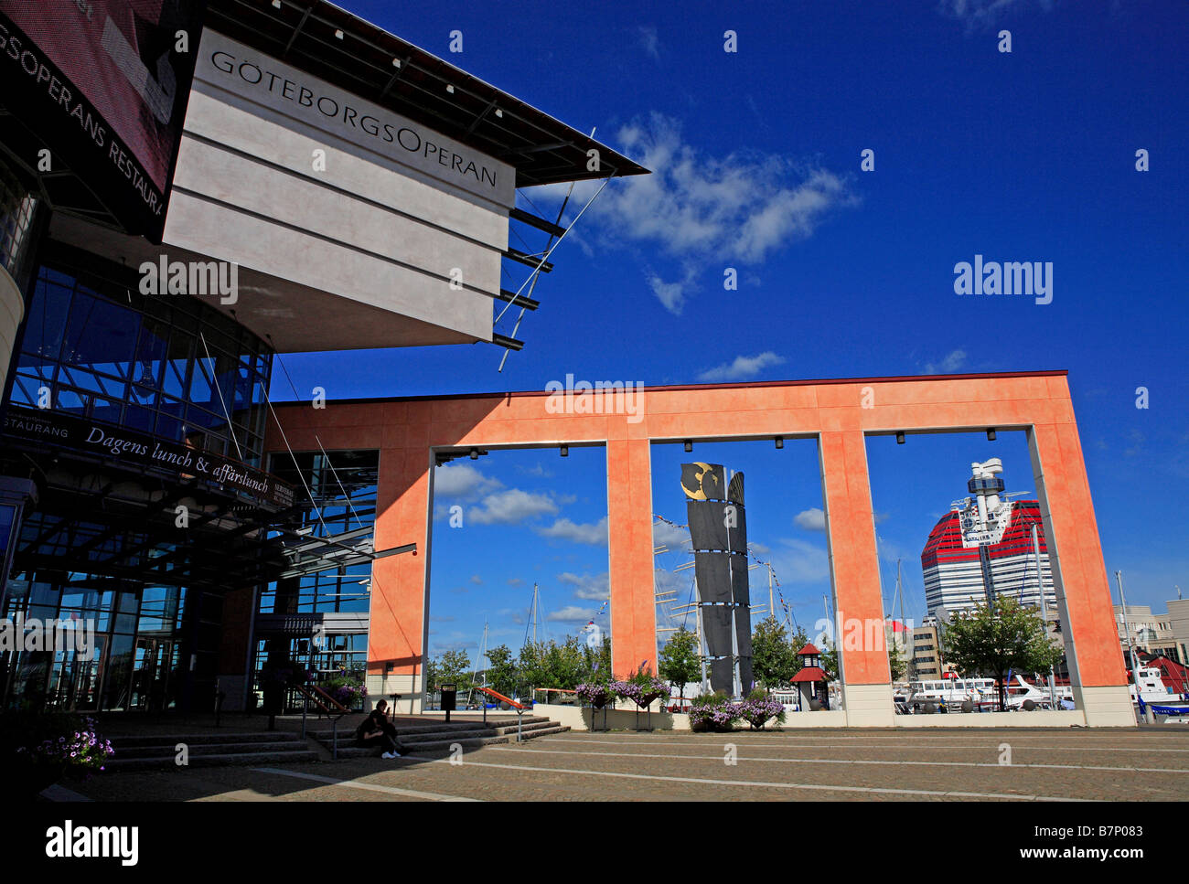Sweden, Gothenburg, Lilla Bommen Marina, Opera House Stock Photo - Alamy