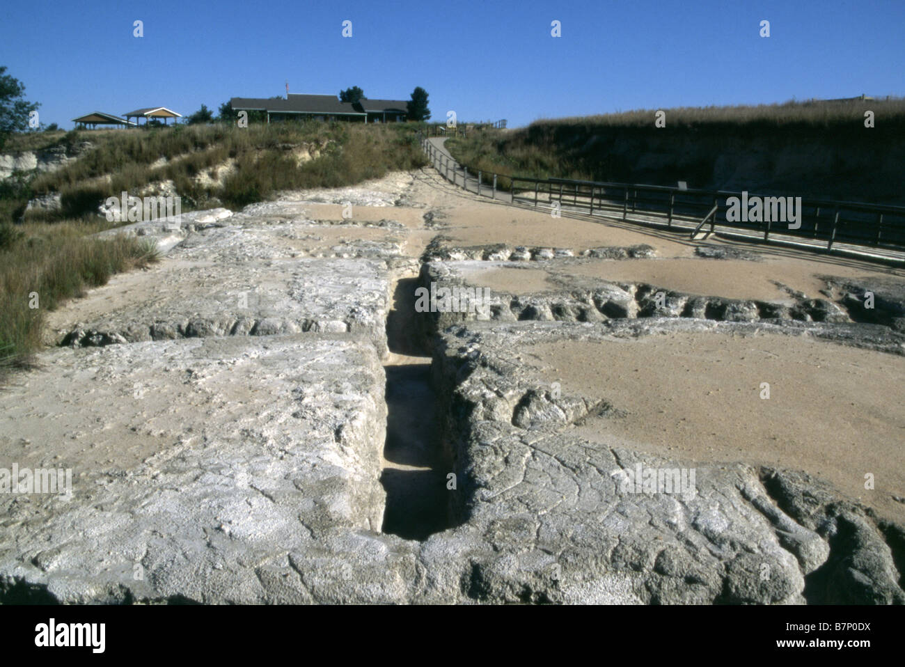 Ashfall Fossils Beds Nevada USA Fossil Bed Grounds at a State Historical Park Stock Photo
