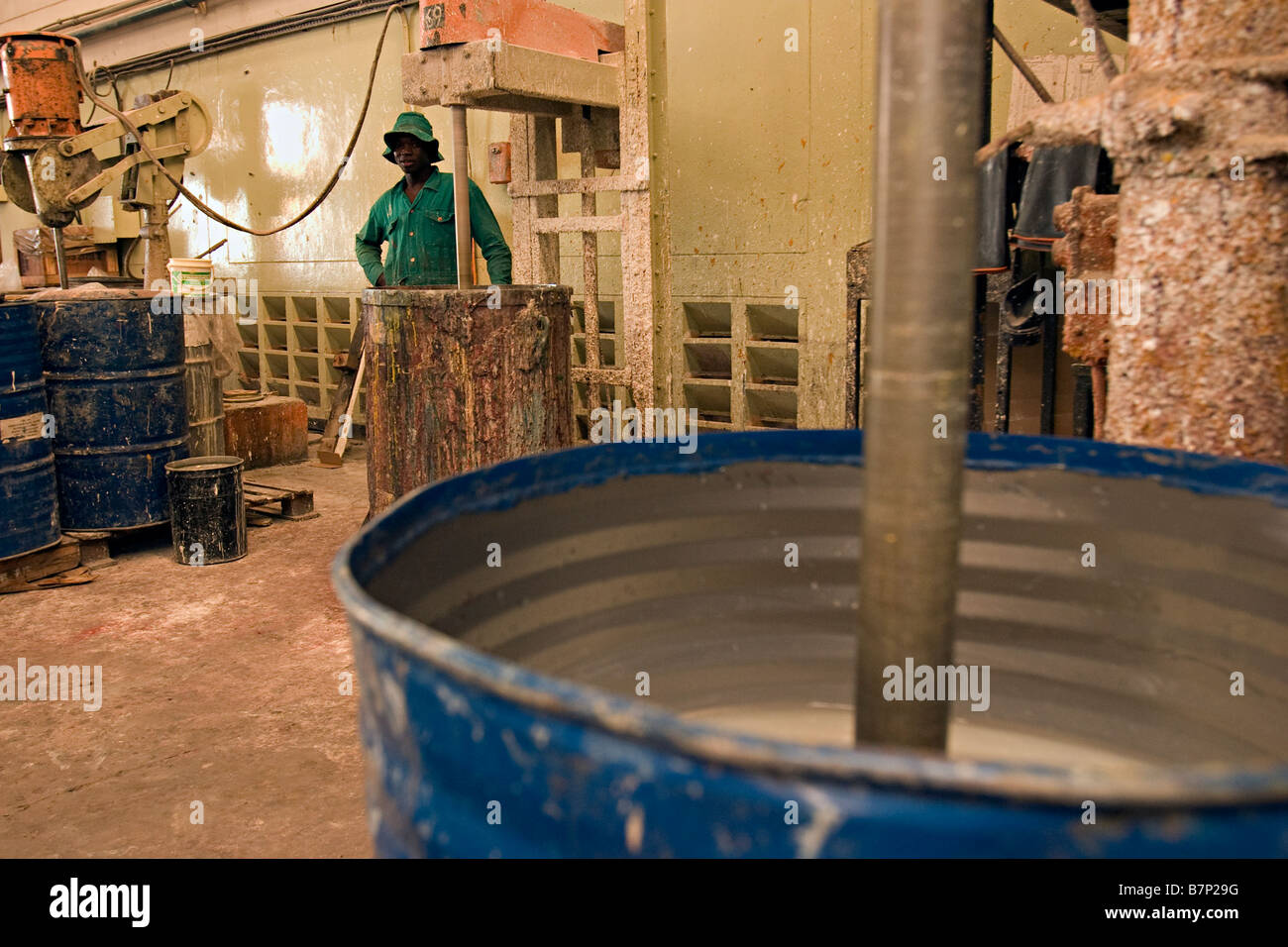 Paint producing factory. Nairobi, Kenya Stock Photo Alamy