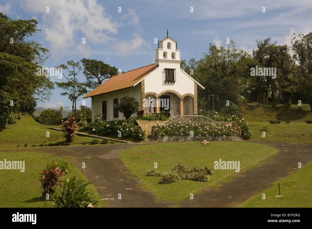 Costa Rica Villa Blanca, Mariana chapel Stock Photo