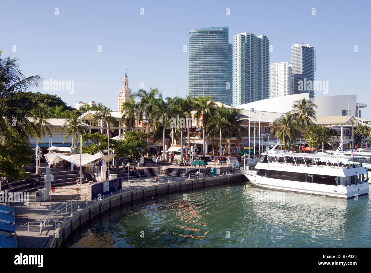 Bayside marketplace downtown miami Stock Photo