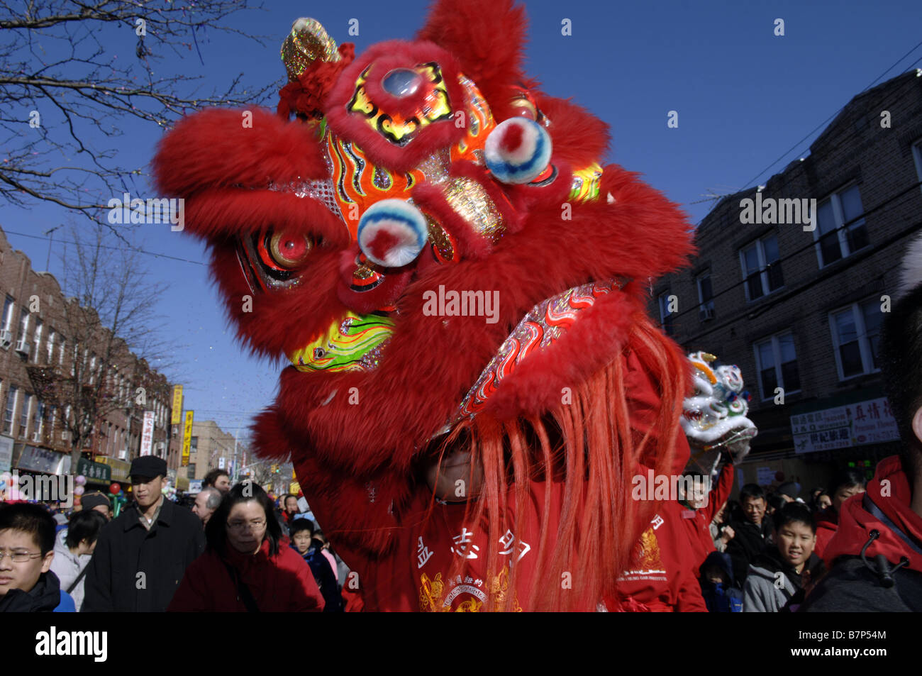 The annual Chinese Lunar New Year Parade in the Brooklyn neighborhood