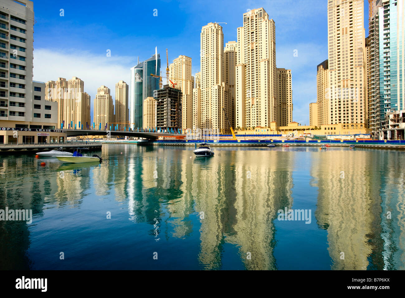 Marina Dubai at Jumeirah Stock Photo