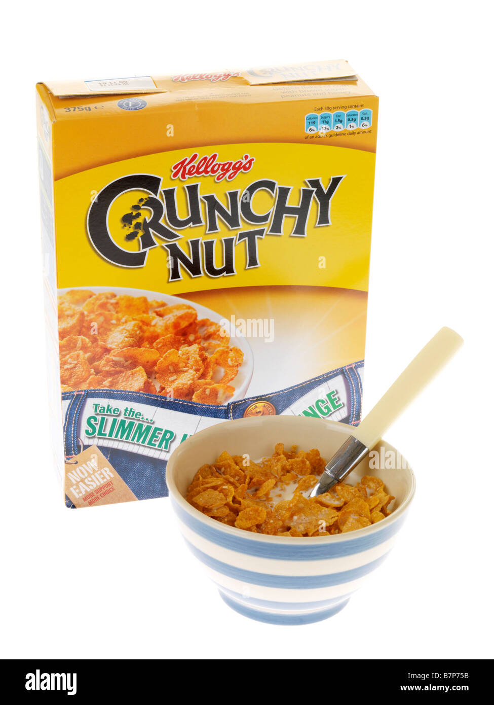 Pack of kelloggs crunchy nut cereals hires stock photography and