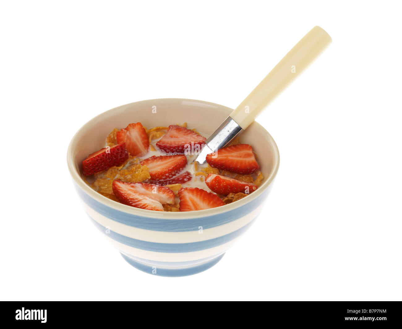 Breakfast Cereal with Fresh Fruit Stock Photo - Alamy