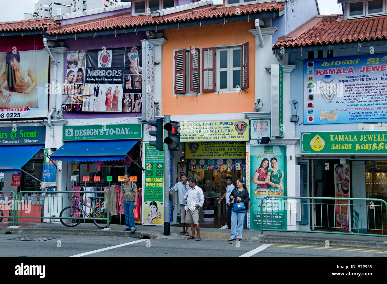 Little India indian Singapore Stock Photo