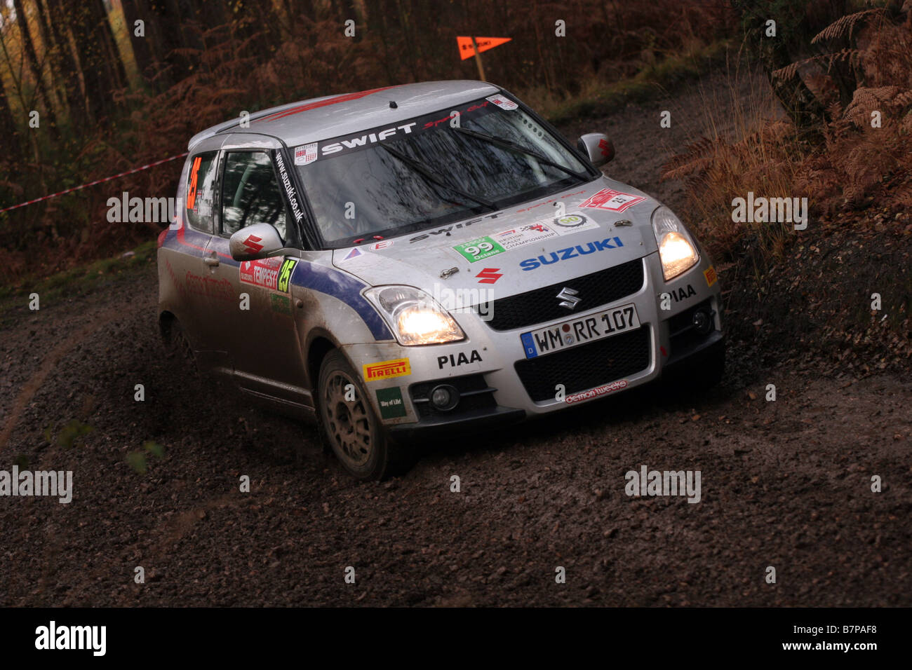 Rally cars proforming at the Tempest Rally, Aldershot 2008 Stock Photo ...