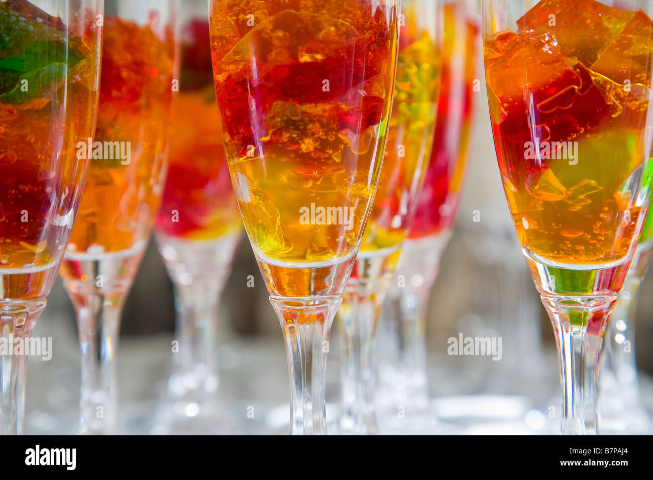 Gelatin desserts Stock Photo